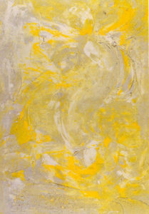 GIALLO, 1991 - TECNICA MISTA SU TELA 70 X 100